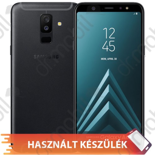 Használt mobiltelefon Samsung Galaxy A6+ (2018) SM-A605F 3/32GB fekete  DUAL SIM kártyafüggetlen 0001561